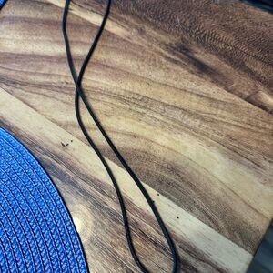 Moldavite lotus pendant Simple Black Leather Cord Necklace